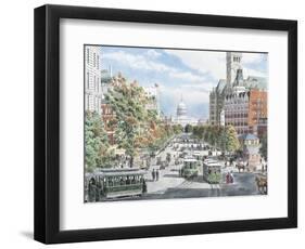 Washington D.C. Gridlock-Stanton Manolakas-Framed Premium Giclee Print