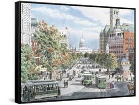 Washington D.C. Gridlock-Stanton Manolakas-Framed Stretched Canvas