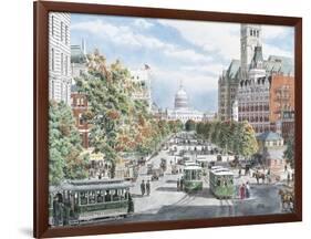 Washington D.C. Gridlock-Stanton Manolakas-Framed Giclee Print