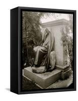 Washington, D.C., Grief (Adams Monument) by St. Gaudens, Rock Creek Cemetery-null-Framed Stretched Canvas