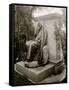 Washington, D.C., Grief (Adams Monument) by St. Gaudens, Rock Creek Cemetery-null-Framed Stretched Canvas