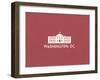 Washington, D.C. Minimalism-null-Framed Art Print