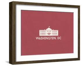 Washington, D.C. Minimalism-null-Framed Art Print