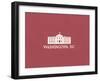 Washington, D.C. Minimalism-null-Framed Art Print