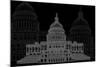 Washington D.C. Night-Cristian Mielu-Mounted Art Print