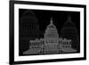 Washington D.C. Night-Cristian Mielu-Framed Art Print