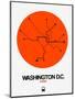 Washington D.C. Orange Subway Map-NaxArt-Mounted Art Print