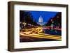 WASHINGTON D.C. - Pennsylvania Ave to US Capitol with streaked lights going towards US Capitol-null-Framed Photographic Print