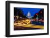 WASHINGTON D.C. - Pennsylvania Ave to US Capitol with streaked lights going towards US Capitol-null-Framed Photographic Print