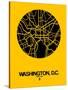 Washington, D.C. Street Map Yellow-NaxArt-Stretched Canvas