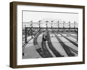 Washington, D.C., Switch Yards, Union Station-null-Framed Photo