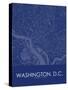 Washington, D.C., United States of America Blue Map-null-Stretched Canvas