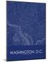 Washington, D.C., United States of America Blue Map-null-Mounted Poster
