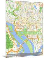 Washington, D.C., United States of America Map-null-Mounted Poster