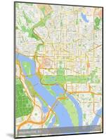 Washington, D.C., United States of America Map-null-Mounted Poster