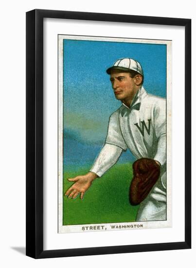 Washington D.C., Washington Nationals, Gabby Street, Baseball Card-Lantern Press-Framed Art Print