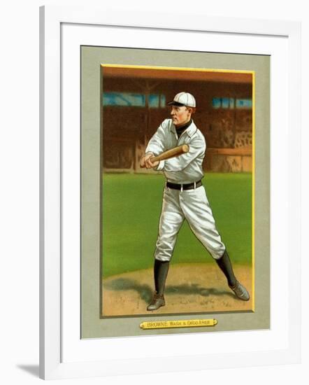 Washington D.C., Washington Nationals, George Browne, Baseball Card-Lantern Press-Framed Art Print