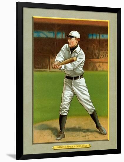 Washington D.C., Washington Nationals, George Browne, Baseball Card-Lantern Press-Framed Art Print