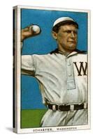 Washington D.C., Washington Nationals, Germany Schaefer, Baseball Card-Lantern Press-Stretched Canvas