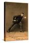 Washington D.C., Washington Statesmen, John Gaffney, Baseball Card-Lantern Press-Stretched Canvas