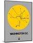 Washington D.C. Yellow Subway Map-NaxArt-Mounted Art Print