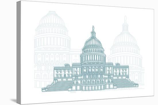 Washington D.C.-Cristian Mielu-Stretched Canvas