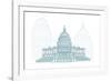 Washington D.C.-Cristian Mielu-Framed Premium Giclee Print