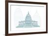 Washington D.C.-Cristian Mielu-Framed Premium Giclee Print