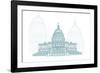 Washington D.C.-Cristian Mielu-Framed Premium Giclee Print