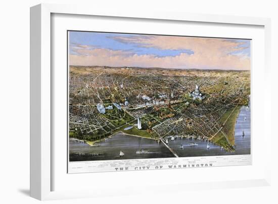 Washington, DC, 1880-Currier & Ives-Framed Giclee Print