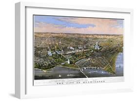 Washington, DC, 1880-Currier & Ives-Framed Giclee Print