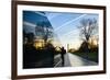 Washington DC - A Veteran Looks for a Name at Vietnam Veterans Memorial Wall at Sunrise-Orhan-Framed Premium Photographic Print