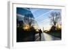 Washington DC - A Veteran Looks for a Name at Vietnam Veterans Memorial Wall at Sunrise-Orhan-Framed Photographic Print