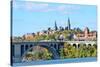 Washington Dc, a View from Georgetown and Key Bridge in Autumn-Orhan-Stretched Canvas