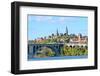 Washington Dc, a View from Georgetown and Key Bridge in Autumn-Orhan-Framed Photographic Print