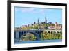 Washington Dc, a View from Georgetown and Key Bridge in Autumn-Orhan-Framed Photographic Print