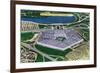 Washington DC, Aerial View of the Pentagon Building-Lantern Press-Framed Art Print