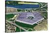 Washington DC, Aerial View of the Pentagon Building-Lantern Press-Stretched Canvas