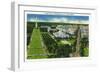 Washington, DC, Aerial View of Washington DC from the Capitol Building-Lantern Press-Framed Art Print