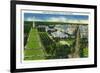 Washington, DC, Aerial View of Washington DC from the Capitol Building-Lantern Press-Framed Premium Giclee Print