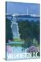 Washington DC, Arlington National Cemetery-Lantern Press-Stretched Canvas