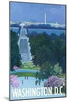 Washington DC, Arlington National Cemetery-Lantern Press-Mounted Art Print
