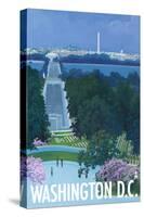 Washington DC, Arlington National Cemetery-Lantern Press-Stretched Canvas