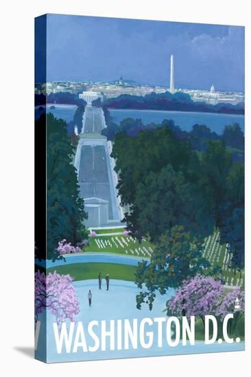 Washington DC, Arlington National Cemetery-Lantern Press-Stretched Canvas