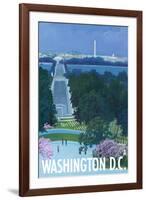 Washington DC, Arlington National Cemetery-Lantern Press-Framed Art Print