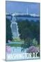 Washington DC, Arlington National Cemetery-Lantern Press-Mounted Art Print