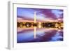 Washington DC at the Tidal Basin and Washington Monument.-SeanPavonePhoto-Framed Photographic Print