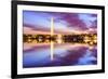 Washington DC at the Tidal Basin and Washington Monument.-SeanPavonePhoto-Framed Photographic Print