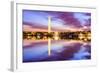 Washington DC at the Tidal Basin and Washington Monument.-SeanPavonePhoto-Framed Photographic Print