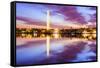 Washington DC at the Tidal Basin and Washington Monument.-SeanPavonePhoto-Framed Stretched Canvas